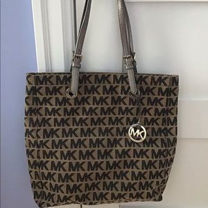 Michael Kors Jacquard fabric tote
